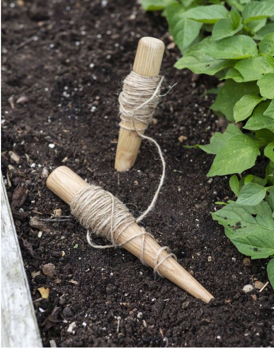 Wooden Garden Line with string