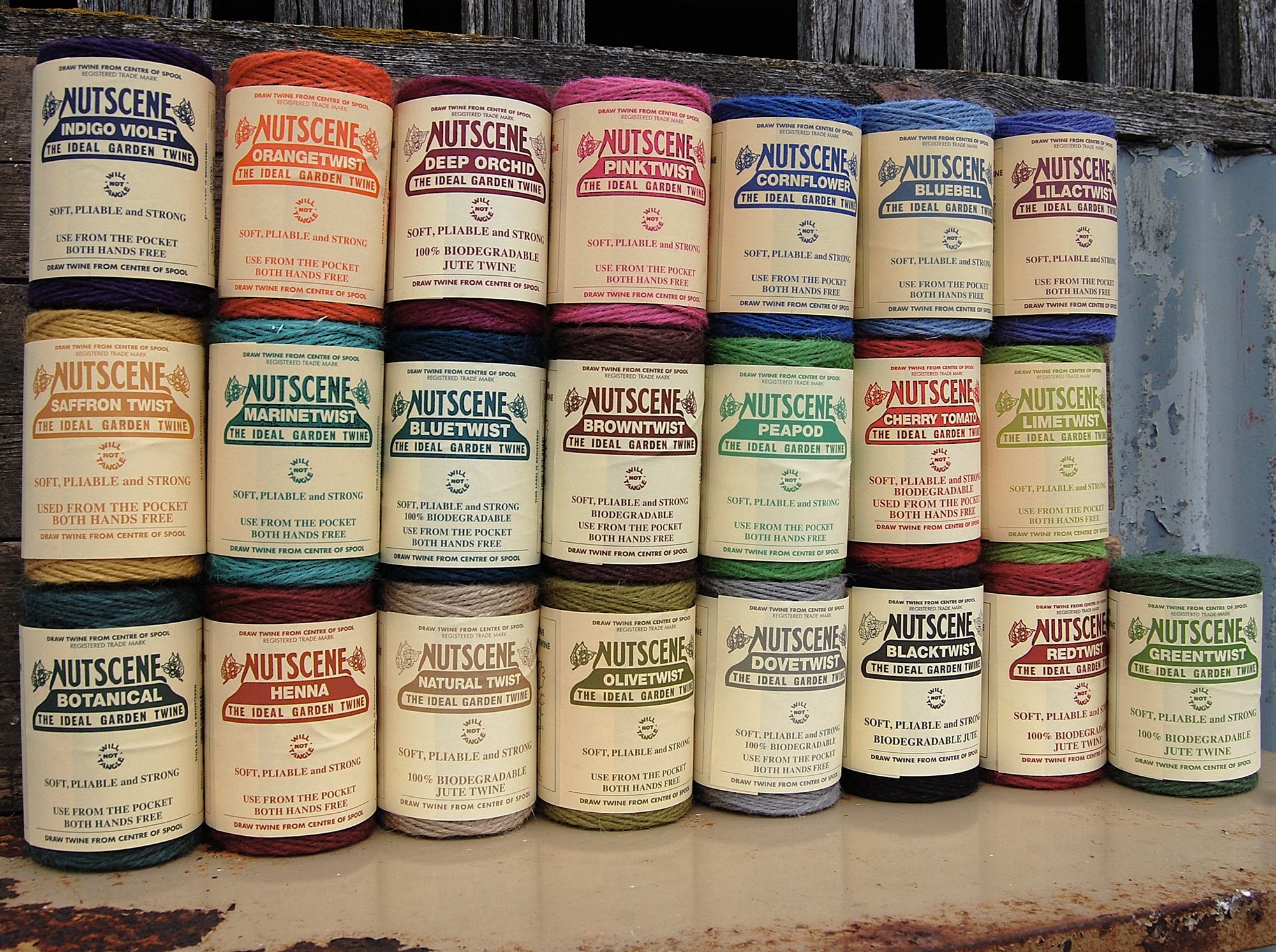 Nutscene® Colourful Heritage Jute Twine Spools