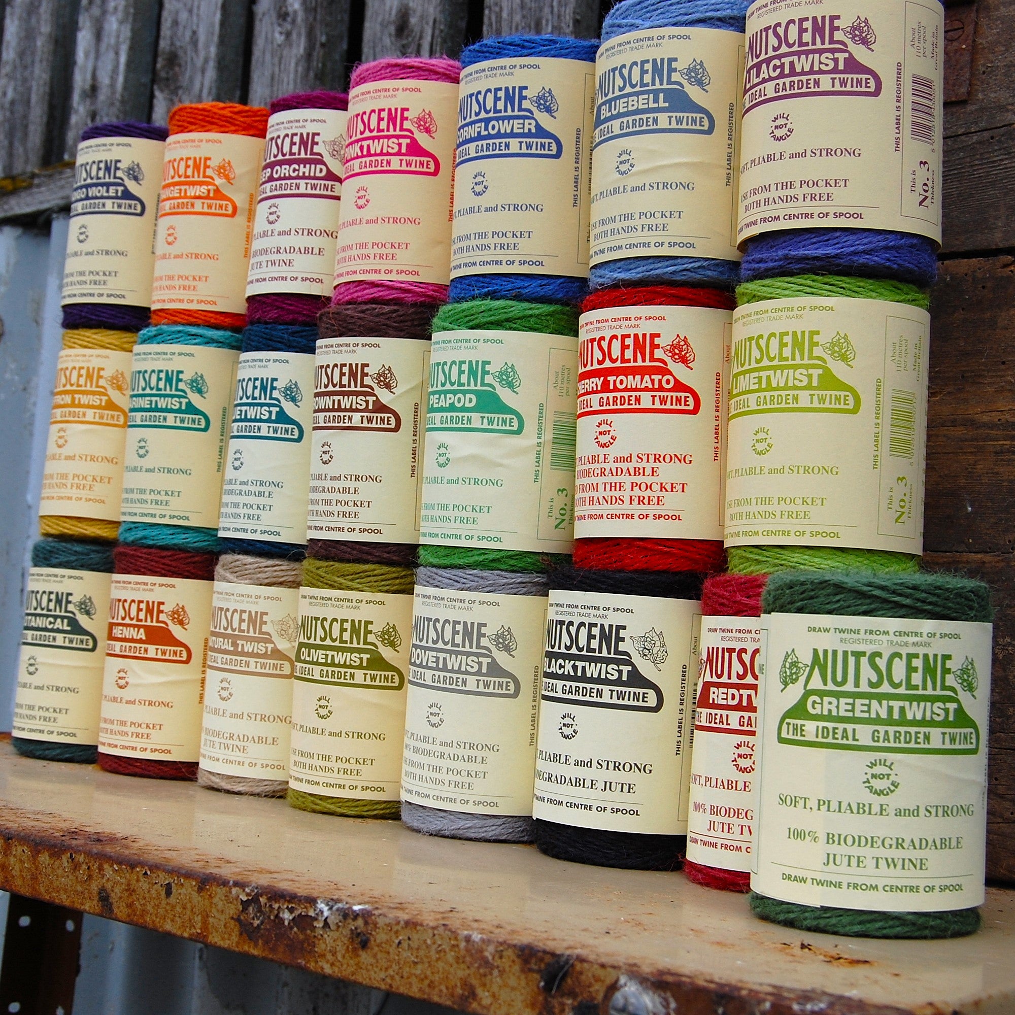Nutscene® Colourful Heritage Jute Twine Spools