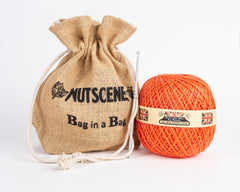 Make Your Own String Bag Kit- From Nutscene- Jute Eco Bag Orange