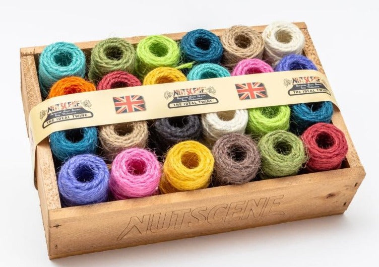 Mini Heritage Nutscene Twines in wooden crate