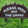 Cast Iron Keep Off the Grass