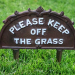 Cast Iron Keep Off the Grass