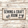 Sewing & Craft Room Metal Sign