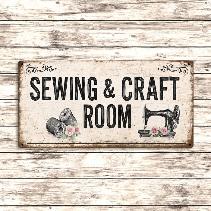 Sewing & Craft Room Metal Sign