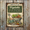 Welcome Vegetable Patch Father's Day Metal Sign
