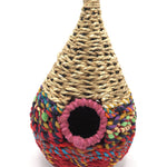 Munja And Reclaimed Sari Fabric Bird Nester Bird House