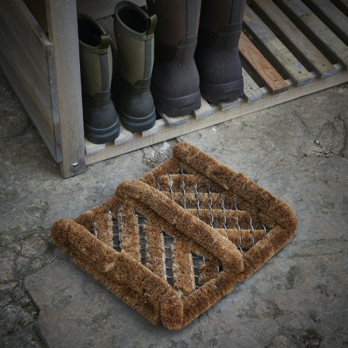 Coir wire boot scrapper for indoor out door use