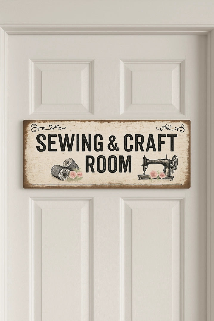 Sewing & Craft Room Metal Sign