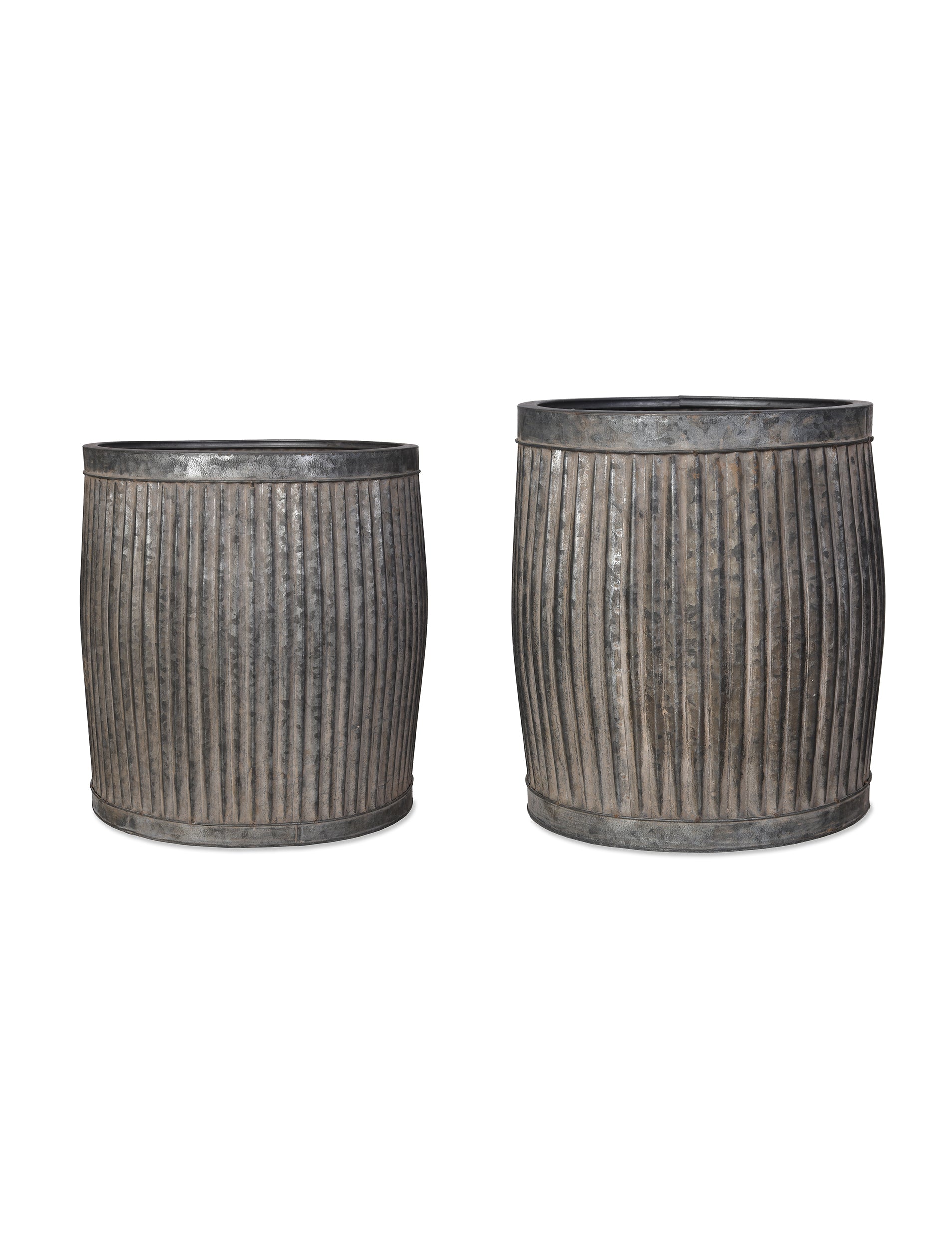 Tall Steel Garden Planters- Vintage Industrial look - Nutscene
