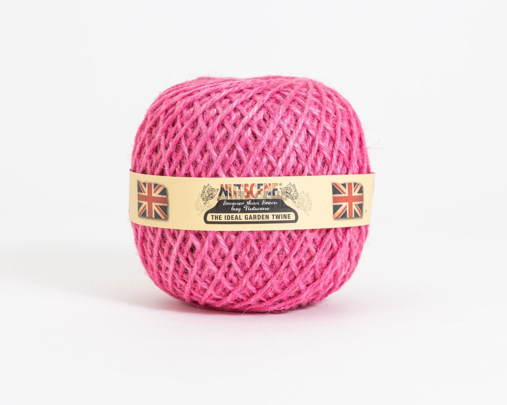 Colourful Jute Twine Balls From The Nutscene® Heritage Range Pink / 130M Ball