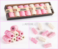 8 Pack Of Twirly Jute Twines Pink/white