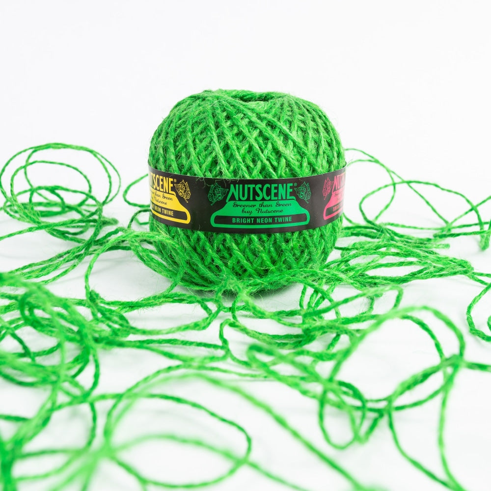 Fabulous Neon Twine; Jute In Colours By Nutscene Green