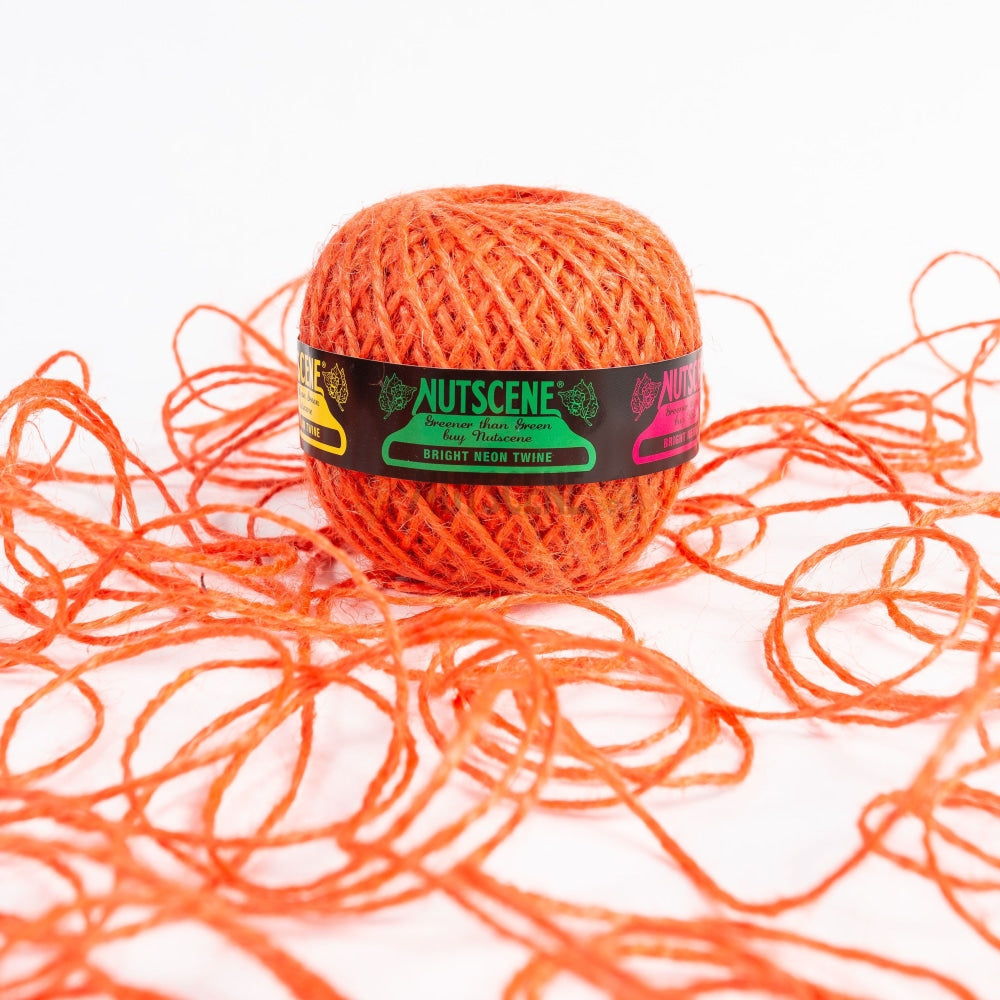 Fabulous Neon Twine; Jute In Colours By Nutscene Orange