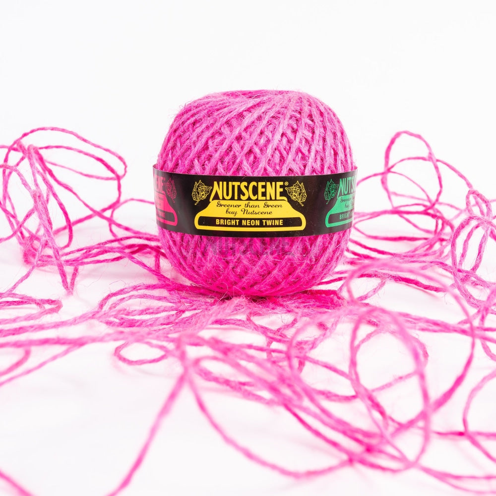 Fabulous Neon Twine; Jute In Colours By Nutscene Pink