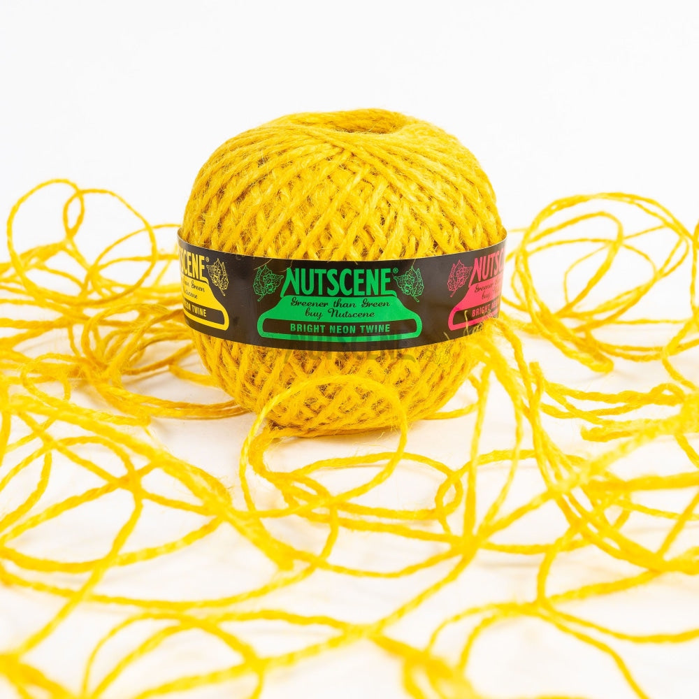 Fabulous Neon Twine; Jute In Colours By Nutscene Yellow