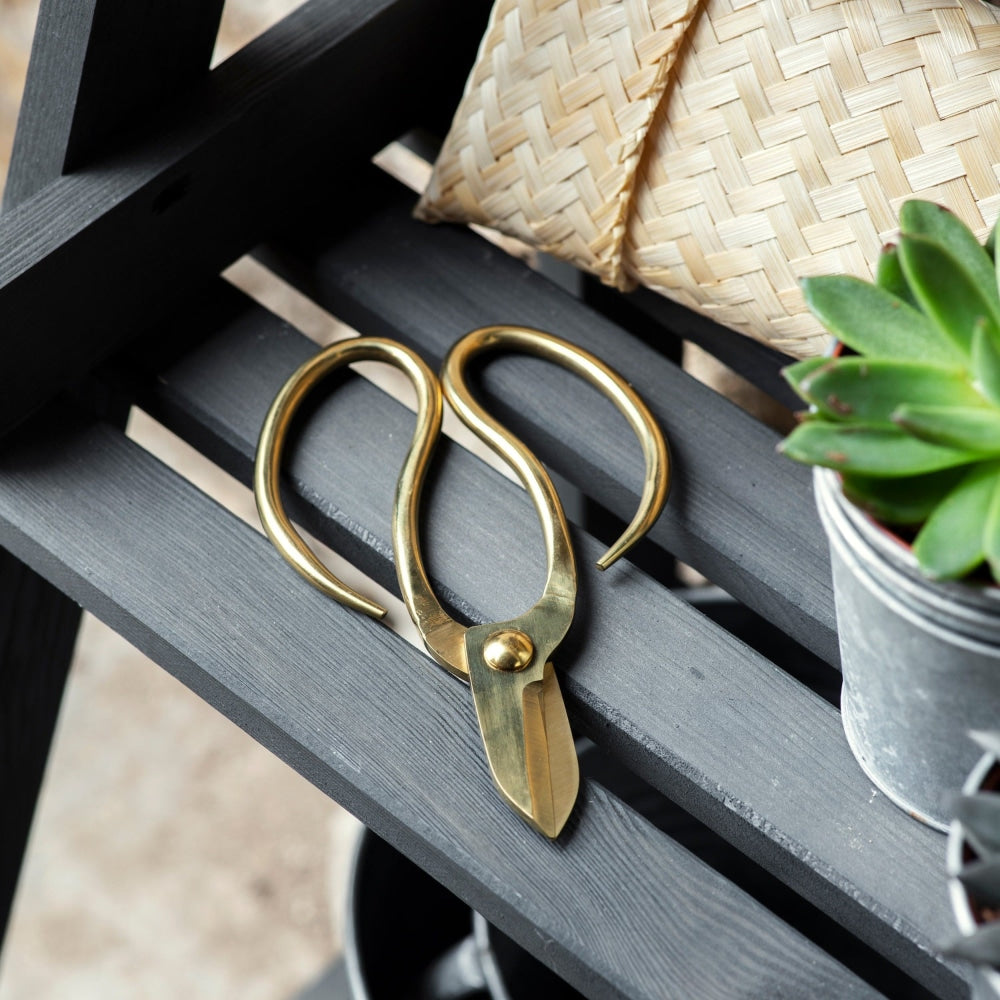 Garden Scissors In A Bamboo Bag