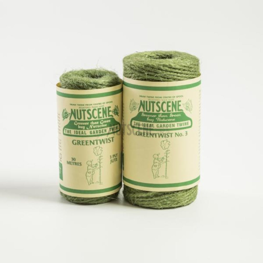 Garden Twine Nutscene Famous Greentwist Jute Spools - Special Offer 2 Ply 3 X 50M Spools