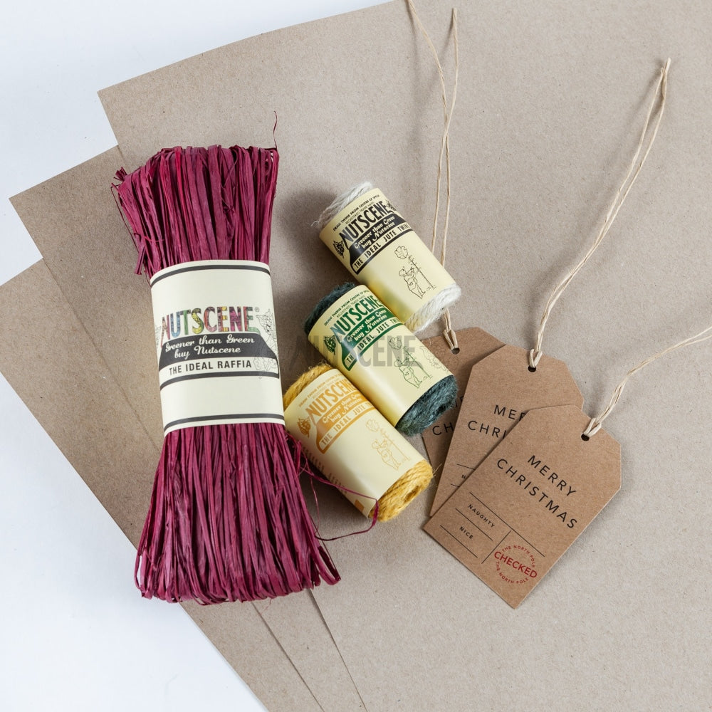 Gift Wrap Bundles with UK  Manufactured Paper, Twines, Raffia & Tags