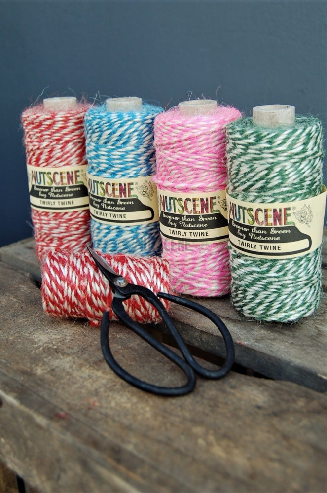 Jute Twirly Twine On A Spool ; 100 Metres Of Jute Combination Colour