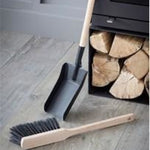 Jutland Fireside Dustpan And Brush- Steel