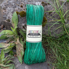 Large Natural Raffia Hanks- 2 Colours Only Emerald Green