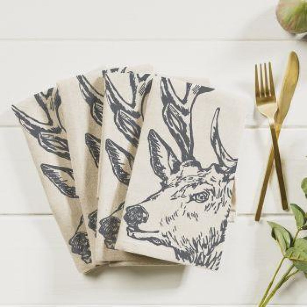 Scottish Linen stag napkins