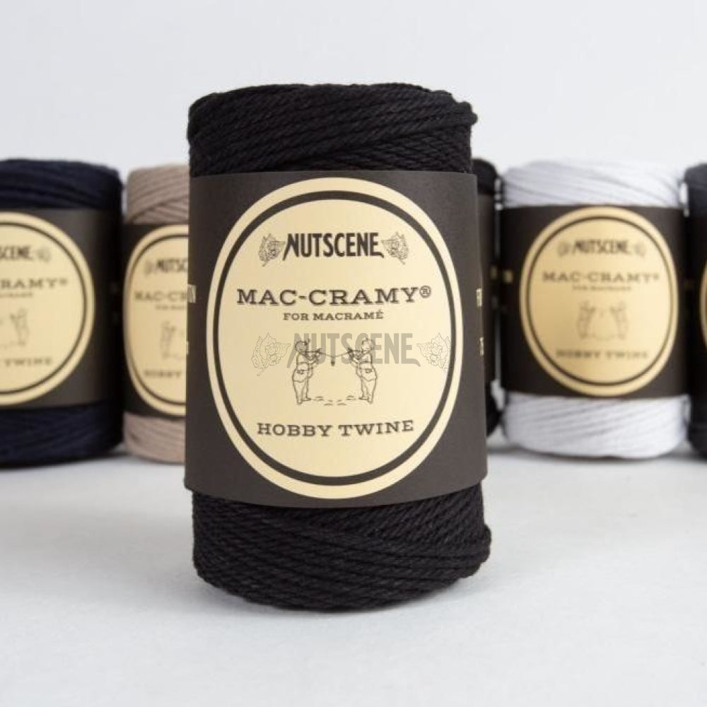 Macramé Cotton Twine- Nutscene Mac-Cramy®Twines In 100% Recycled 70M Black