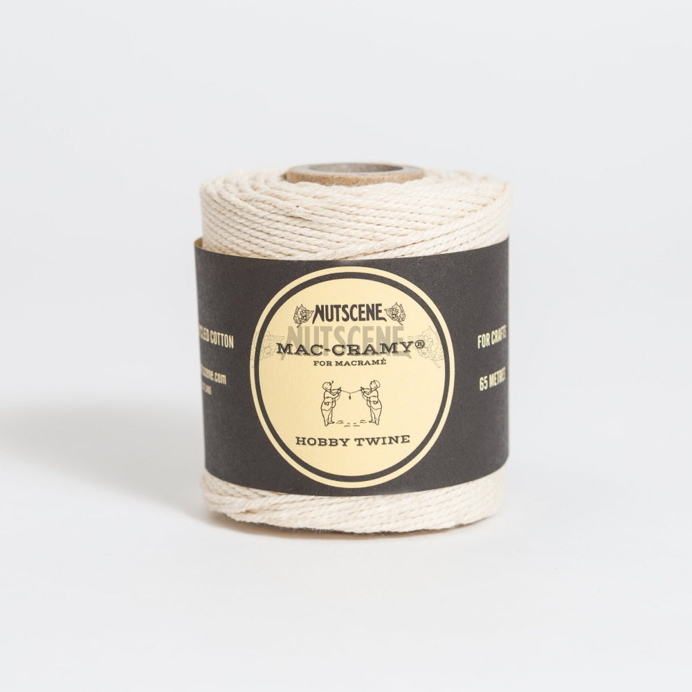 Macramé Cotton Twine- Nutscene Mac-Cramy®Twines In 100% Recycled 65M / Cream