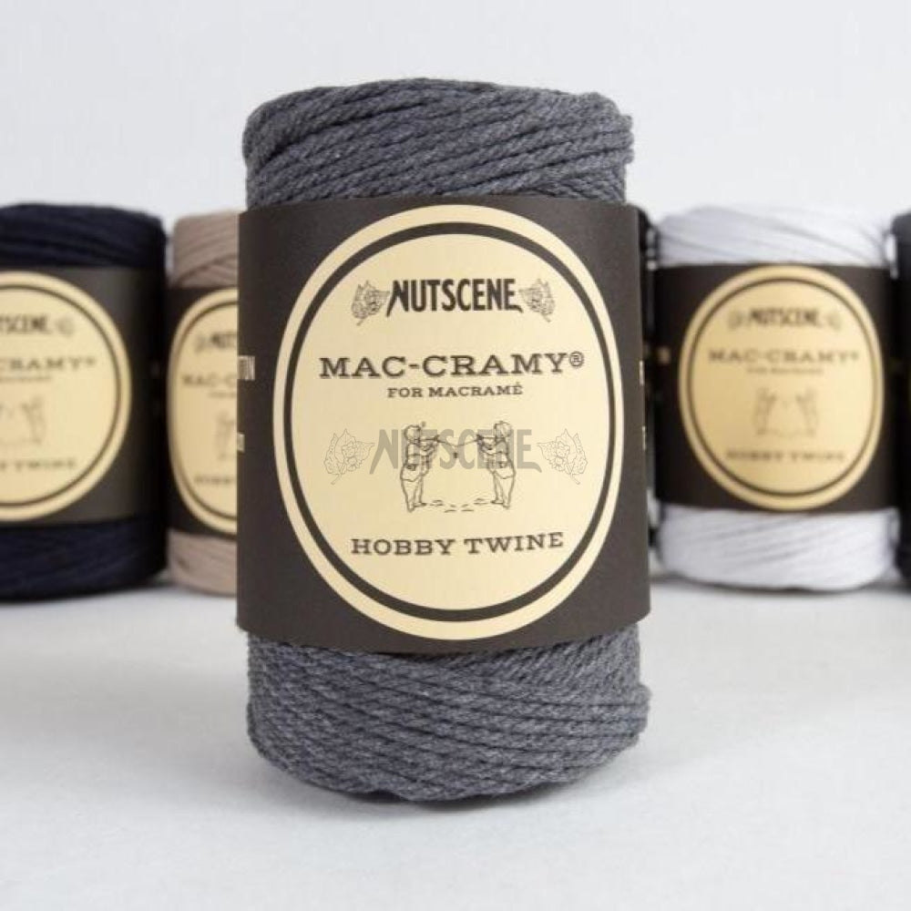 Macramé Cotton Twine- Nutscene Mac-Cramy®Twines In 100% Recycled 70M Grey