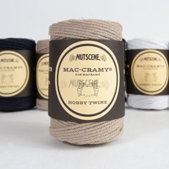 Macramé Cotton Twine- Nutscene Mac-Cramy®Twines In 100% Recycled 70M Light Brown