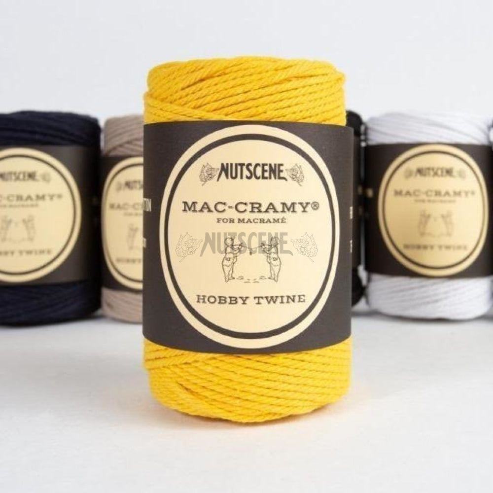 Macramé Cotton Twine- Nutscene Mac-Cramy®Twines In 100% Recycled 70M Mustard