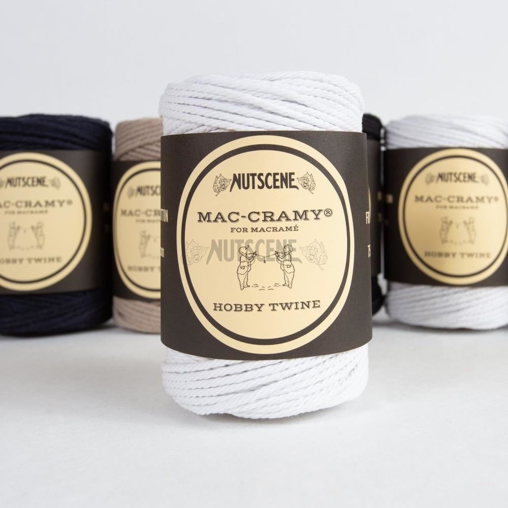Macramé Cotton Twine- Nutscene Mac-Cramy®Twines In 100% Recycled 70M Pure White