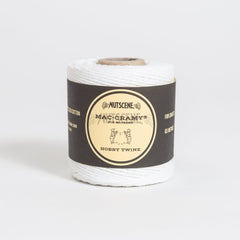 Macramé Cotton Twine- Nutscene Mac-Cramy®Twines In 100% Recycled 65M / Pure White