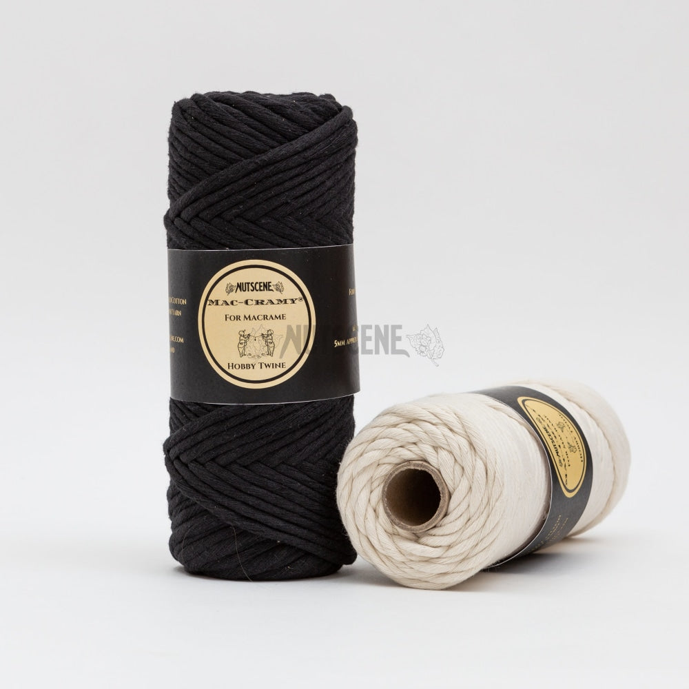 Macrame Yarn Single Twisted 100% Recycled Cotton- 5mm