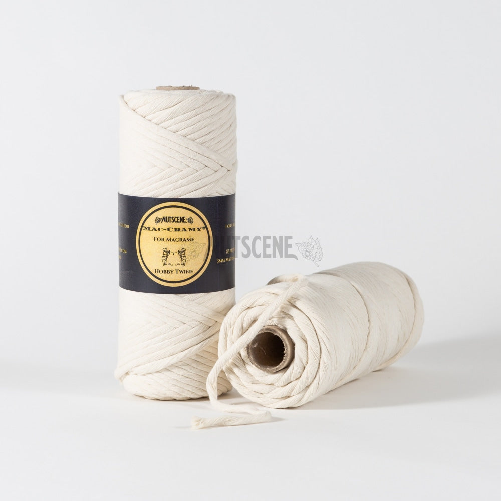 Macrame Yarn Single Twisted 100% Recycled Cotton- 5mm