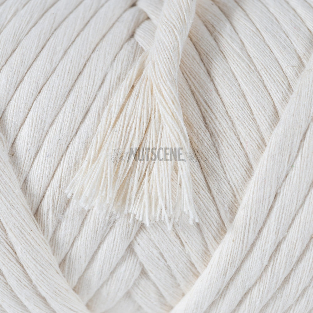 Macrame Yarn Single Twisted 100% Recycled Cotton- 5mm