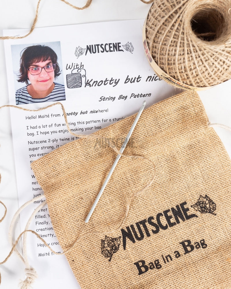 Make Your Own String Bag Kit- From Nutscene- Jute Eco Bag