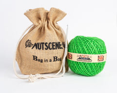 Make Your Own String Bag Kit- From Nutscene- Jute Eco Bag Green