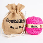 Make Your Own String Bag Kit- From Nutscene- Jute Eco Bag Pink