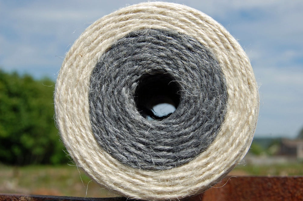 Nutscene® Dual Jute Twine Spools - A Unique Product Blond & Grey