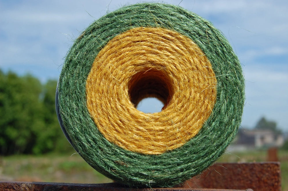 Nutscene® Dual Jute Twine Spools - A Unique Product Green & Saffron