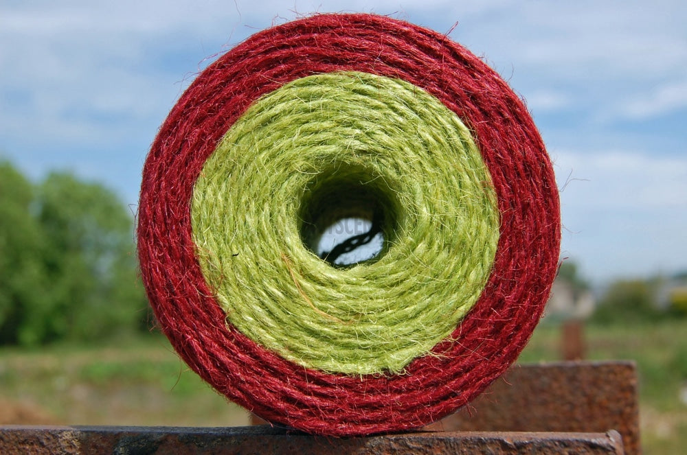 Nutscene® Dual Jute Twine Spools - A Unique Product Cranberry & Lime