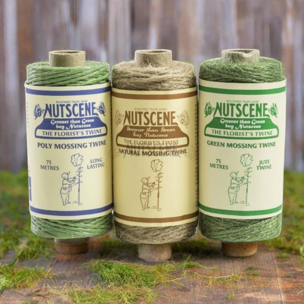 Nutscene® Florist Mossing Jute Or Polypropylene Twines -3 Pack