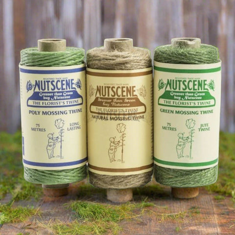 Nutscene® Florist Mossing Jute Or Polypropylene Twines -3 Pack