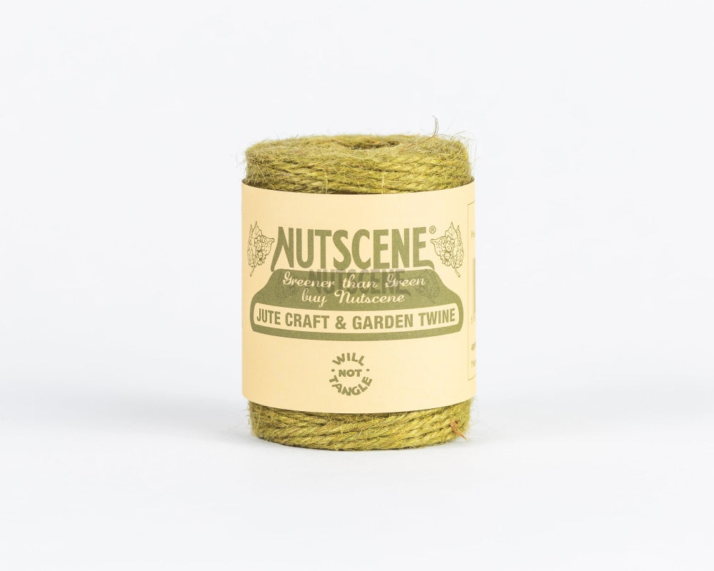 Nutscene® Heritage Jute Twine Spools Quarter Pint Size Olive Green