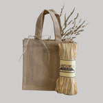 Nutscene® Jute Gift Bags 4 Pack - Ideal For Craft Or Gifts (Eco Friendly Re-Usable Bags) Natural