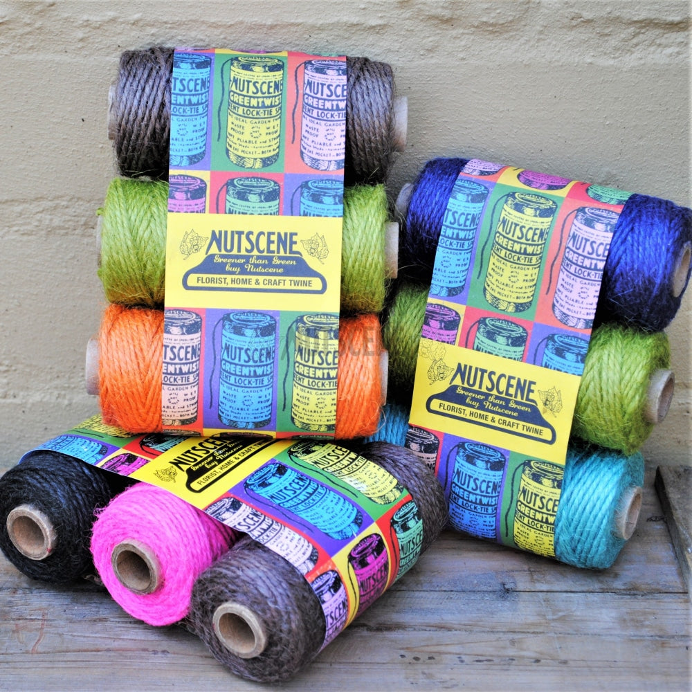 Nutscene® Twine Packs For Florist Hobby And Craft - Three Spools Of Nutscene Jute