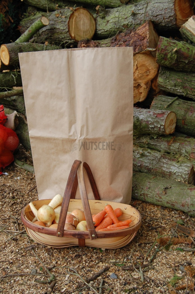 Paper Storage Sack; 3Ply Block Bottom. Ideal For Vegetables