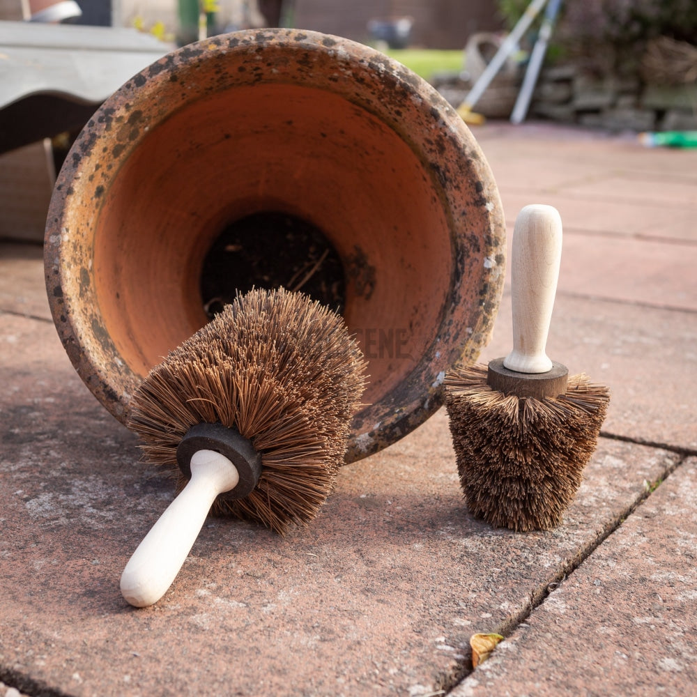 Pot Brushes Ideal For Cleaning Out Garden Pots- 2 Sizes